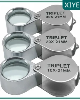 Lupa de Geólogo Profissional – Escolha seu Aumento (10x, 20x ou 30x) – Essencial para Análise de Rochas e Minerais